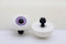 45mm Domed Puppet Eyes with Cabachon Iris - ORCHID